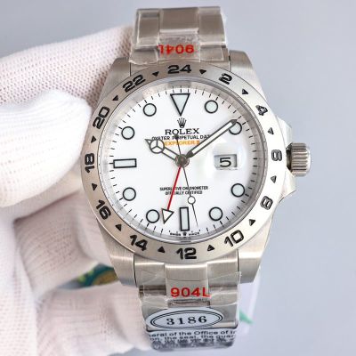 Mens ROLEX Explorer Watch 904L Steel Explorer II  Waterproof 42mm Watch terra classic explorer